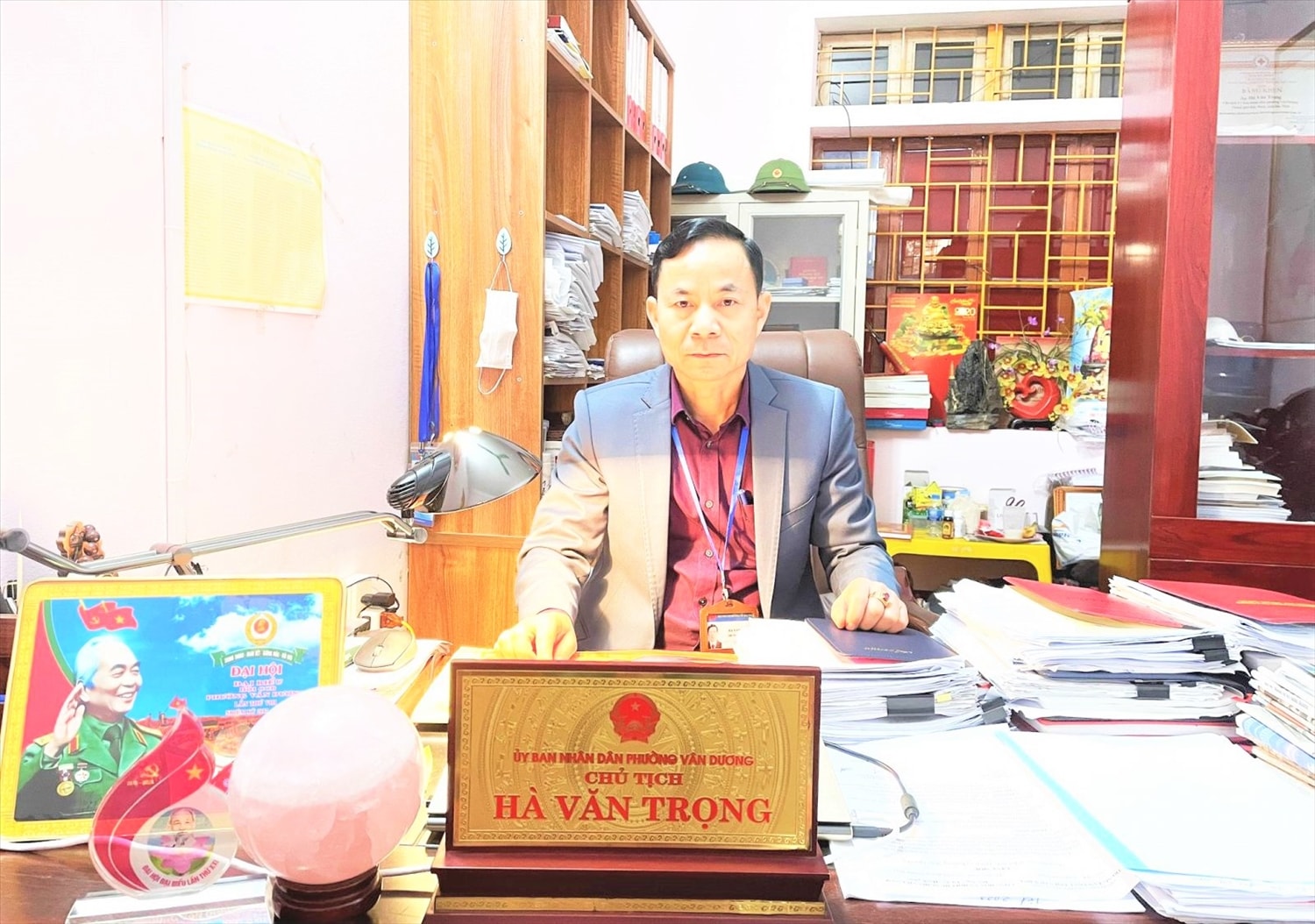 Chủ tịch UBND phường Vân Dương - ông Hà Văn Trọng