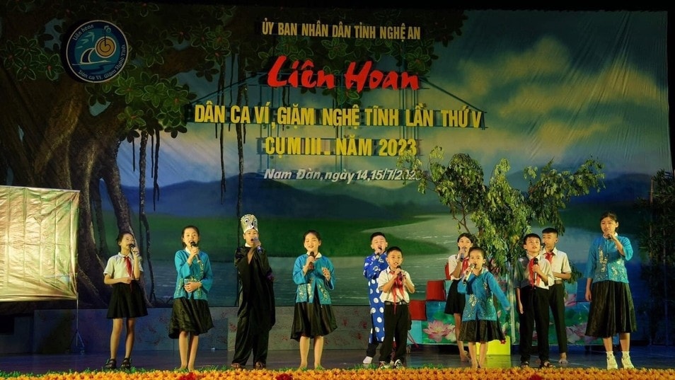 Nhiều tài năng nhỏ tuổi đã được phát hiện từ liên hoan dân ca ví, giặm Nghệ Tĩnh