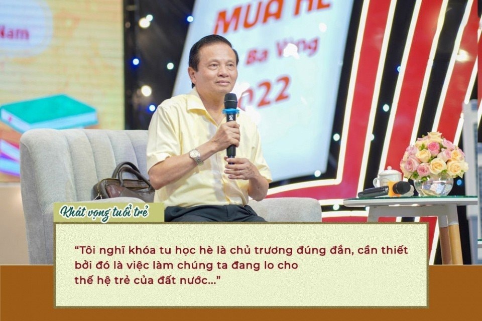 Ông Lê Doãn Hợp, nguyên Bộ trưởng Bộ Thông tin và Truyền thông chia sẻ tại Khóa tu mùa Hè Ông Lê Doãn Hợp, nguyên Bộ trưởng Bộ Thông tin và Truyền thông chia sẻ tại Khóa tu mùa Hè
