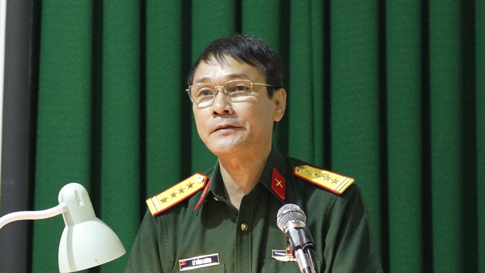 Đại tá Lý Hồng Lương phát biểu khai mạc Đại tá Lý Hồng Lương phát biểu khai mạc