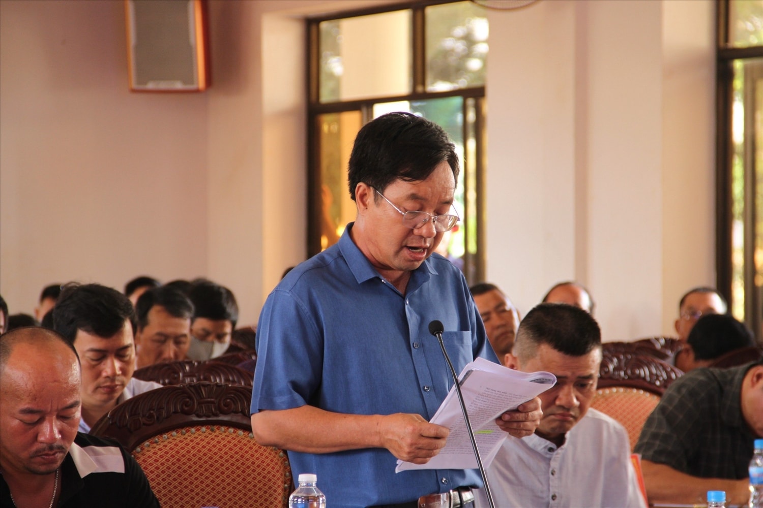 Đại diện người dân phản ánh các vấn đề tại buổi đối thoại
