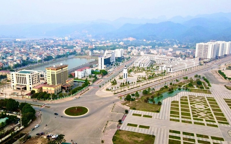 Một góc thành phố Hòa Bình, tỉnh Hòa Bình 