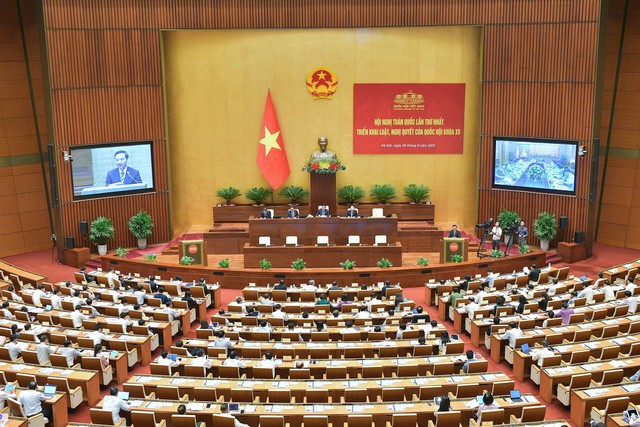 Hội nghị toàn quốc lần thứ nhất về triển khai Luật, nghị quyết của Quốc hội - Ảnh 1. Hội nghị toàn quốc lần thứ nhất về triển khai Luật, nghị quyết của Quốc hội - Ảnh 1.