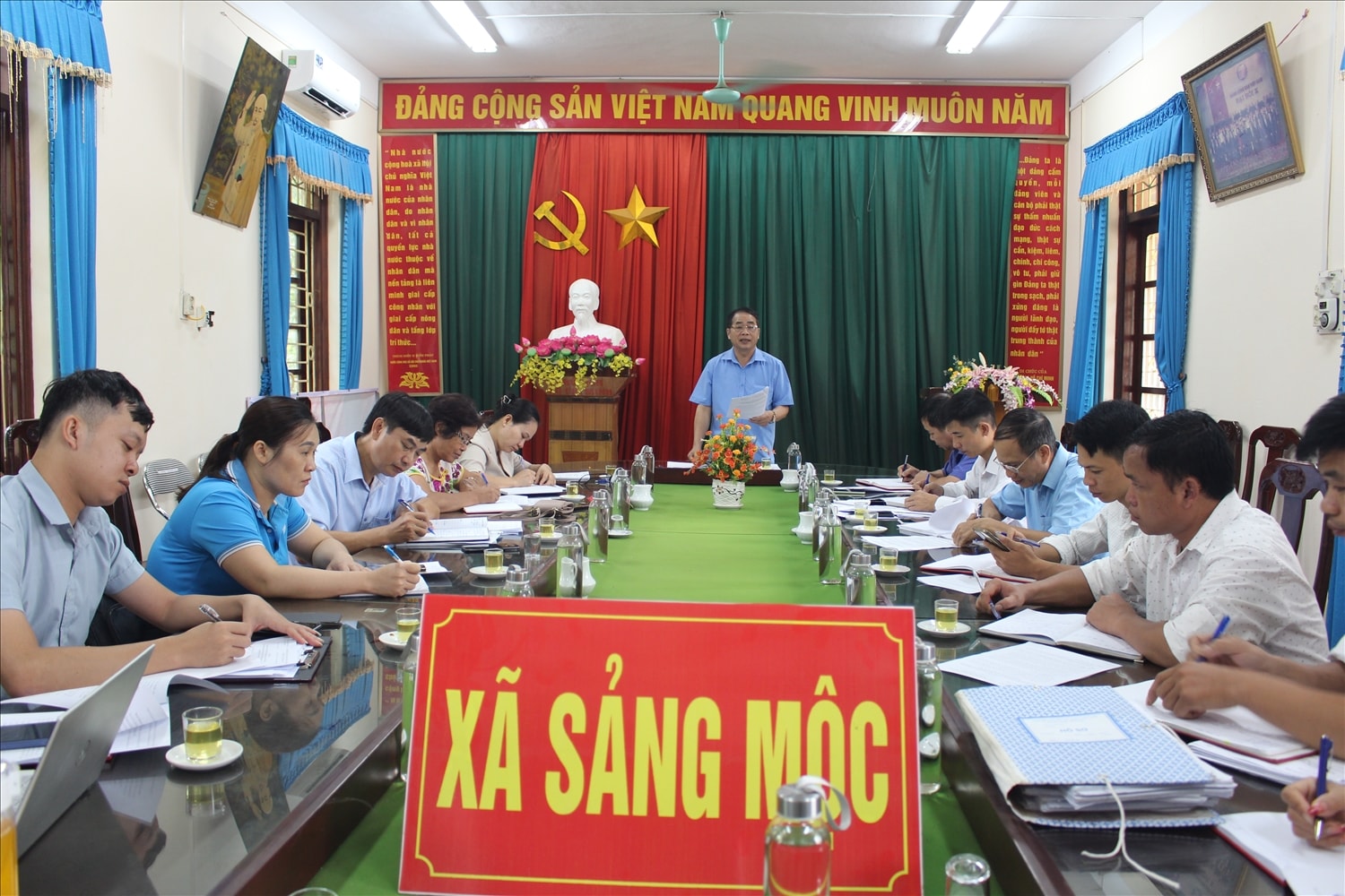 Đoàn giám sát của Ủy ban MTTQ huyện Võ Nhai giám sát việc triển khai Chương trình 1719 tại xã Sảng Mộc ngày 17/8/2023. Đoàn giám sát của Ủy ban MTTQ huyện Võ Nhai giám sát việc triển khai Chương trình 1719 tại xã Sảng Mộc ngày 17/8/2023.