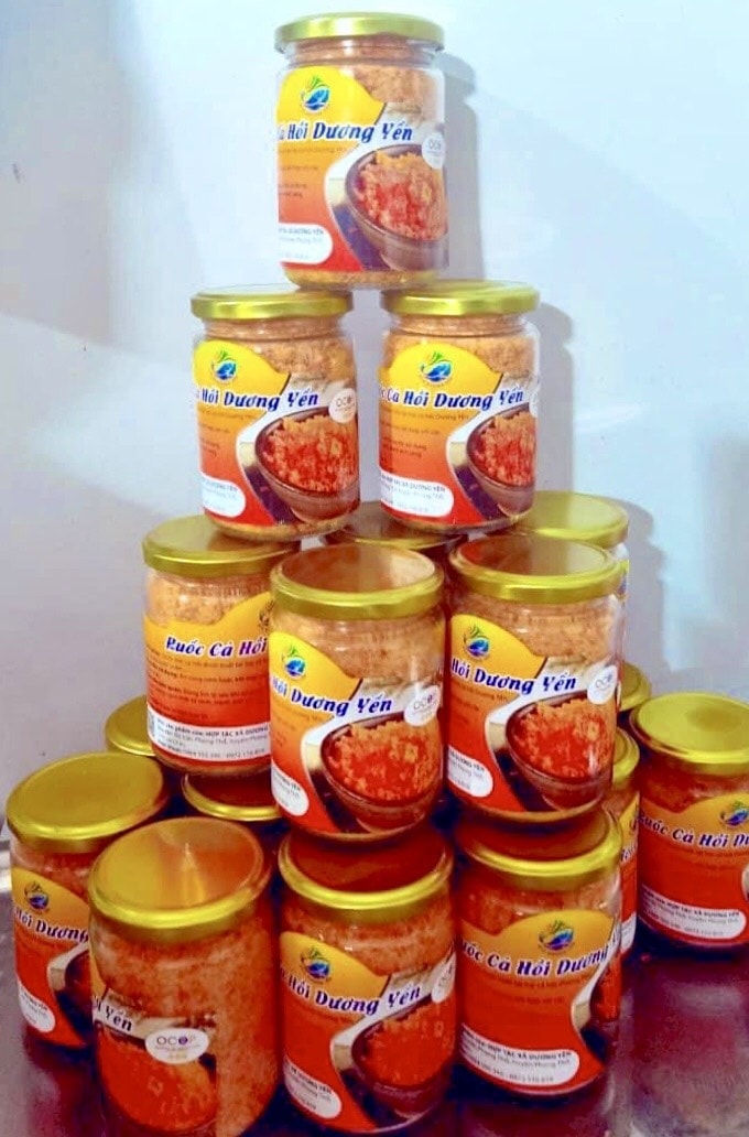 Sản phẩm Ruốc Cá hồi Dương Yến của HTX Dương Yến đạt OCOP 3 sao
