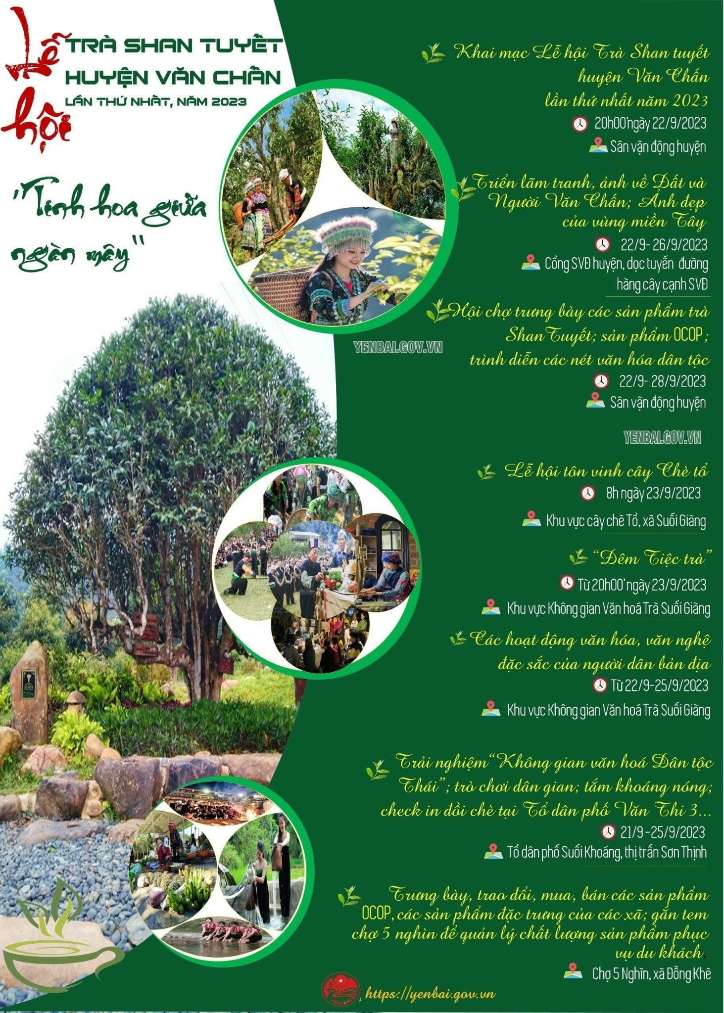 Chuỗi các hoạt động của Lễ hội Trà Shan tuyết - Tinh hoa giữa ngàn mây