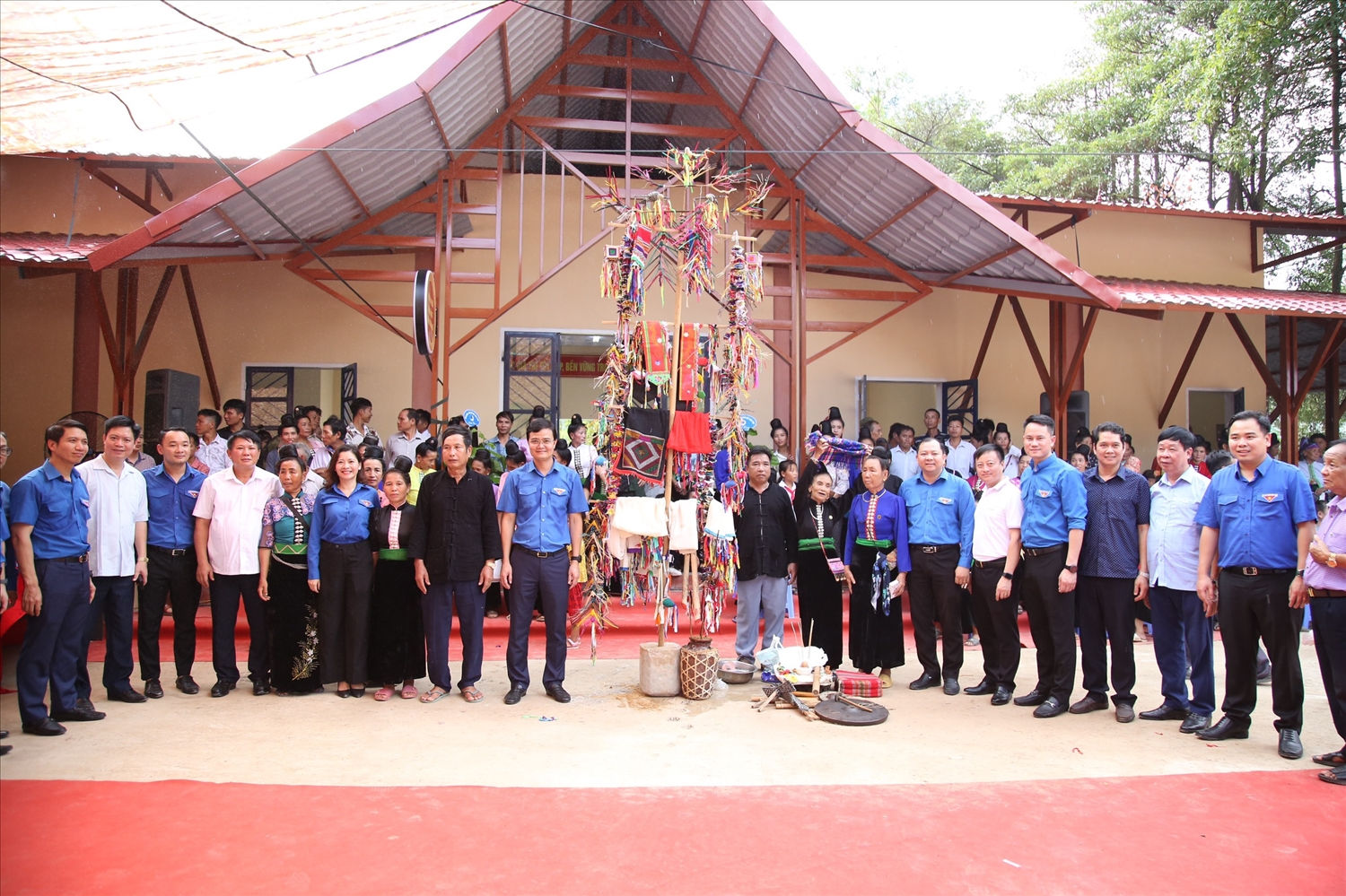 Nhà văn hoá cộng đồng dân tộc La Ha được đầu tư xây dựng với tổng diện tích xây dựng 237,6m2