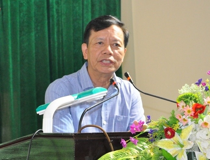 Ông Nguyễn Trọng Đàm - Chủ tịch Trung ương Hội Bảo trợ Người khuyết tật và trẻ mồ côi Việt Nam phát biểu tại chương trình Ông Nguyễn Trọng Đàm - Chủ tịch Trung ương Hội Bảo trợ Người khuyết tật và trẻ mồ côi Việt Nam phát biểu tại chương trình