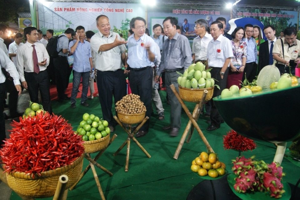 Nông sản sạch của Hội quán trưng bày sản phẩm