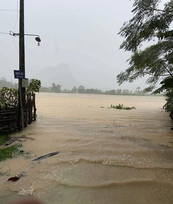 Mưa lớn nước dâng cao tại huyện Thường Xuân Mưa lớn nước dâng cao tại huyện Thường Xuân