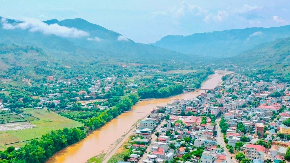 Một góc thị trấn Sông Mã (huyện Sông Mã) hôm nay