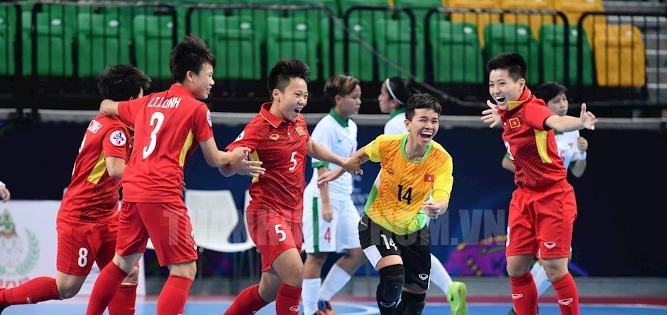 Đội tuyển nữ Futsal Việt Nam có nhiều cơ hội thi đấu với các đối thủ mạnh (Ảnh IT)