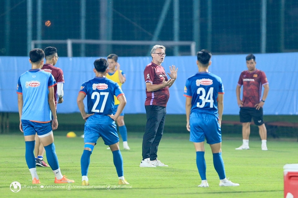 Đội tuyển Việt Nam đang tích cực tập luyện chuẩn bị cho Vòng loại thứ 2 World Cup 2026 (Ảnh VFF)