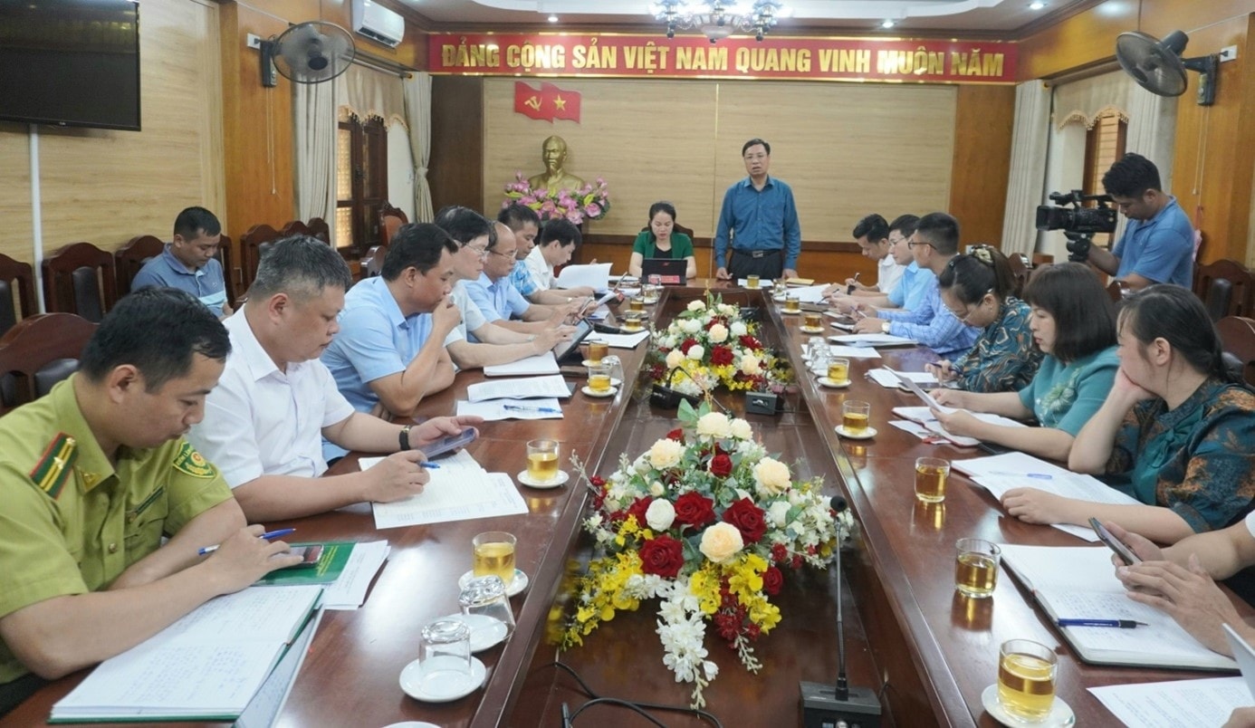 Đoàn công tác của Ban dân tộc tỉnh Thái Nguyên do Trưởng Ban Dân tộc Phan Đức Cường làm trưởng đoàn làm việc tại huyện Võ Nhai để khảo sát kết quả thực hiện chính sách dân tộc, Chương trình 1719 ngày 30/5/2023. Đoàn công tác của Ban dân tộc tỉnh Thái Nguyên do Trưởng Ban Dân tộc Phan Đức Cường làm trưởng đoàn làm việc tại huyện Võ Nhai để khảo sát kết quả thực hiện chính sách dân tộc, Chương trình 1719 ngày 30/5/2023.