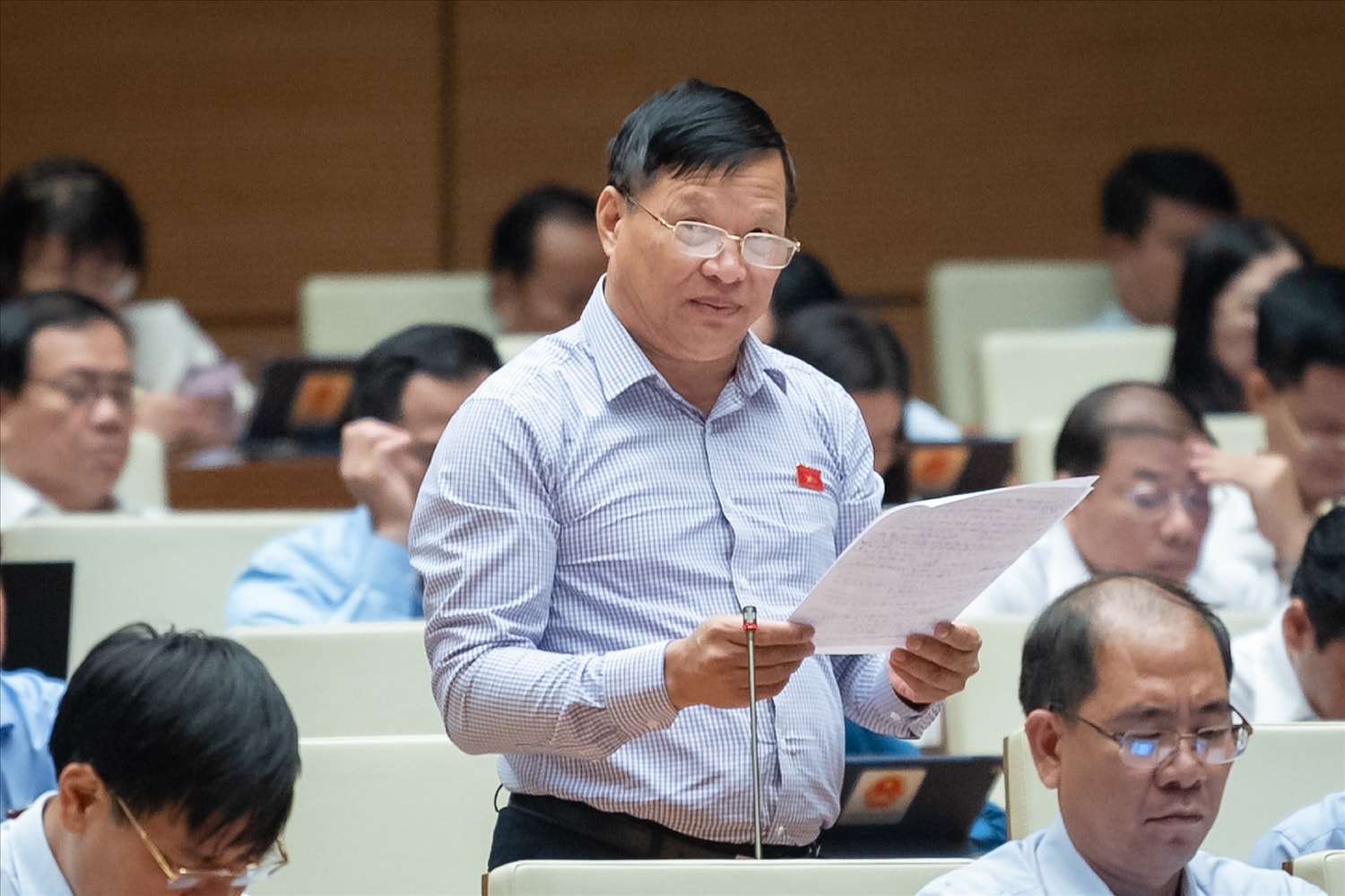 Đại biểu Trần Văn Tiến (Đoàn ĐBQH tỉnh Vĩnh Phúc)