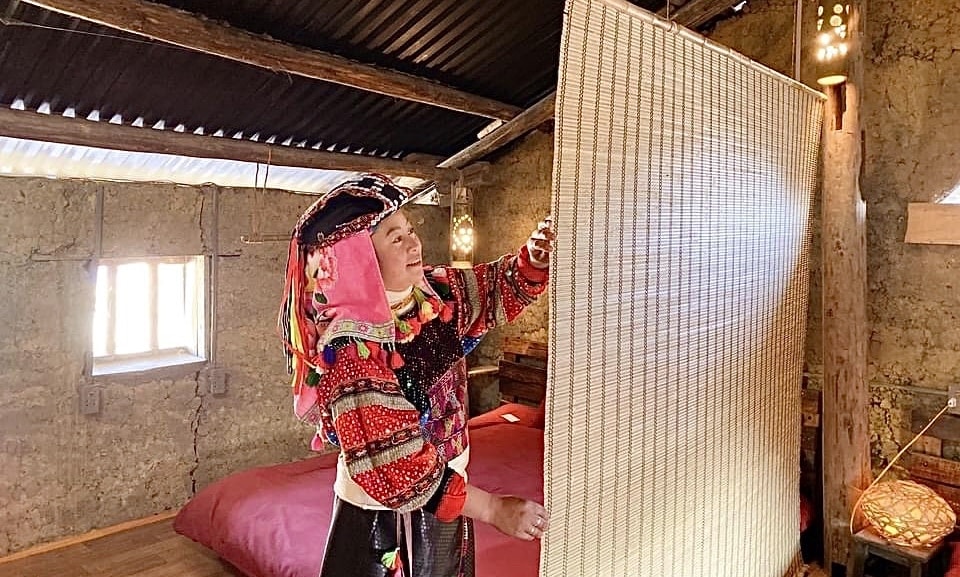  Phòng nghỉ tại các homestay được người dân Lô Lô quan tâm sửa sang gọn gàng, sạch đẹp