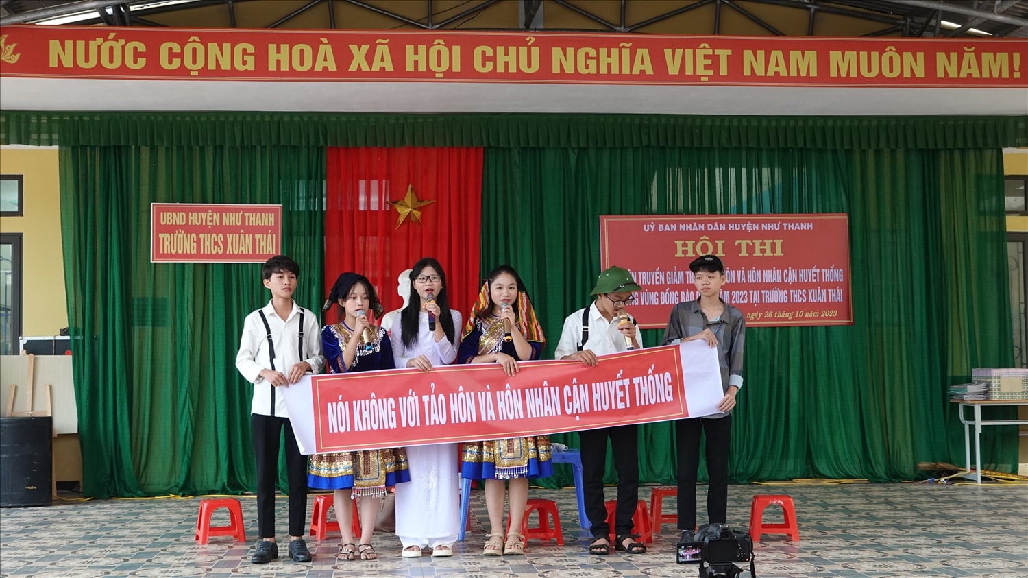 Một buổi tuyên truyền về phòng chống tảo hôn