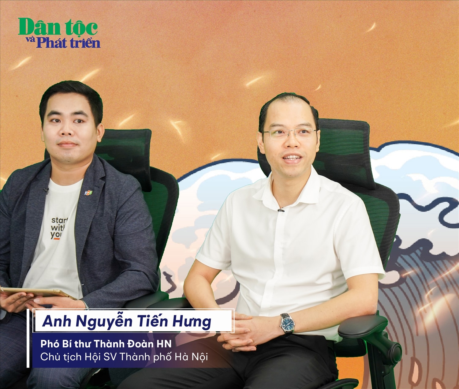 Anh Nguyễn Tiến Hưng phát biểu trong phần mở đầu Win U Game 3 Anh Nguyễn Tiến Hưng phát biểu trong phần mở đầu Win U Game 3