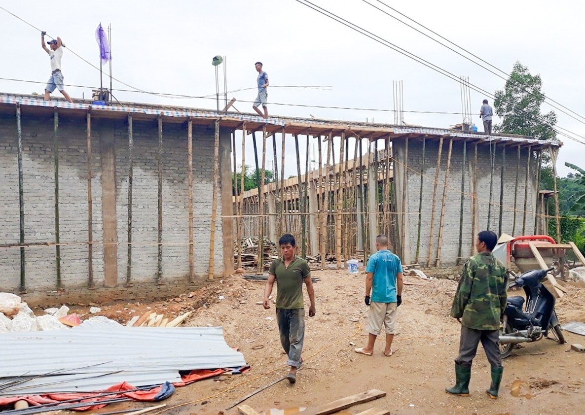 Xây dựng chợ xã Châu Hạnh