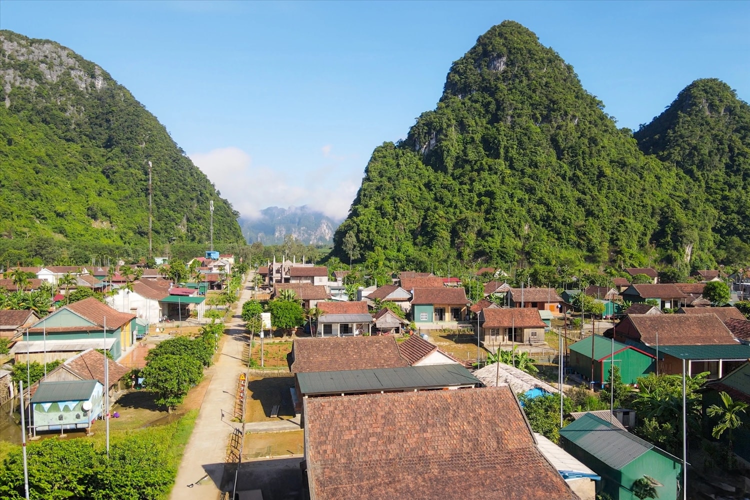Làng du lịch Tân Hóa, huyện Minh Hóa, tỉnh Quảng Bình. 