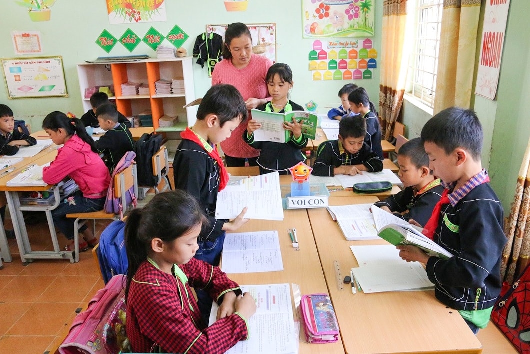 NĐ57 góp phần duy trì kết quả phổ cập giáo dục, từng bước nâng cao chất lượng nguồn nhân lực vùng đồng bào DTTS và miền núi. (Ảnh minh họa)