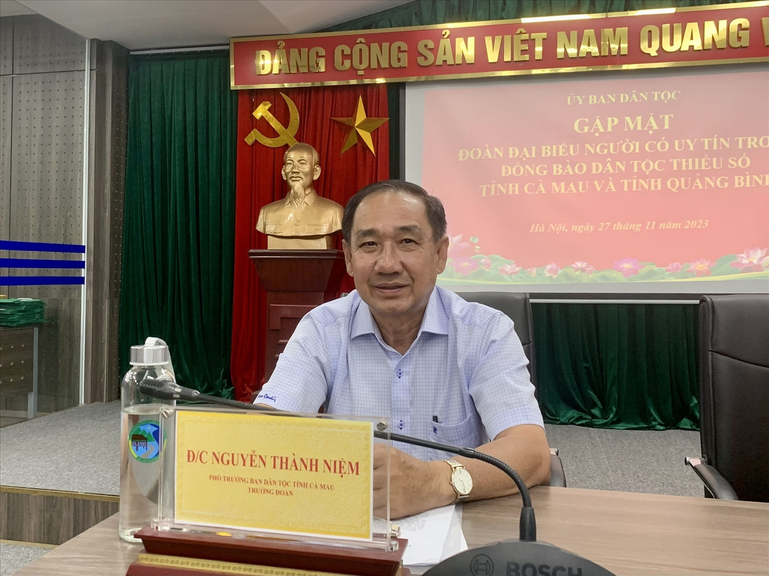 Ông Nguyễn Thành Niệm, Phó Trưởng ban Dân tộc tỉnh Cà Mau