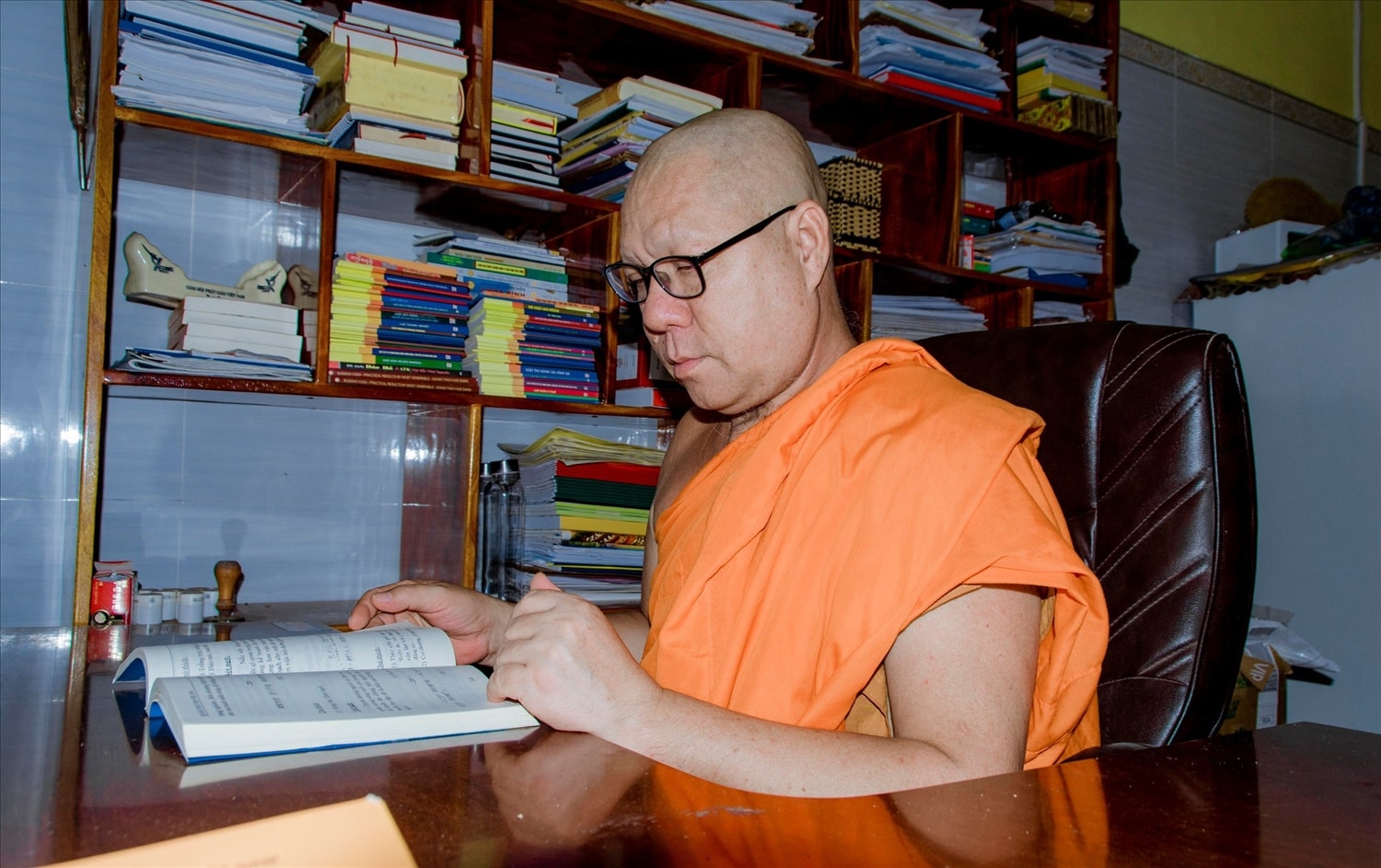 Thượng tọa Lý Đức, Đại biểu Quốc hội, Phó Hội trưởng Hội Đoàn kết Sư sãi yêu nước tỉnh Sóc Trăng,