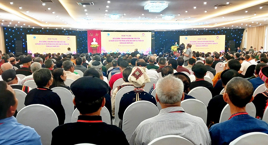 Quang cảnh Hội nghị Biểu dương