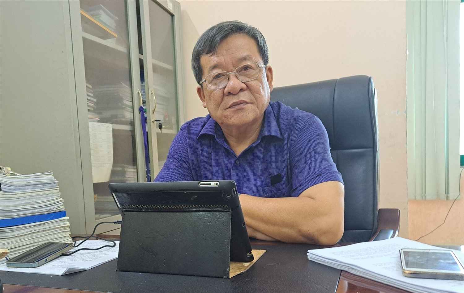 Ông Bùi Tiến Dũng, Phó Trưởng Ban Dân tộc tỉnh Bình Định trao đổi với phóng viên về việc thực hiện Chương trình MTQG 1719 Ông Bùi Tiến Dũng, Phó Trưởng Ban Dân tộc tỉnh Bình Định trao đổi với phóng viên về việc thực hiện Chương trình MTQG 1719