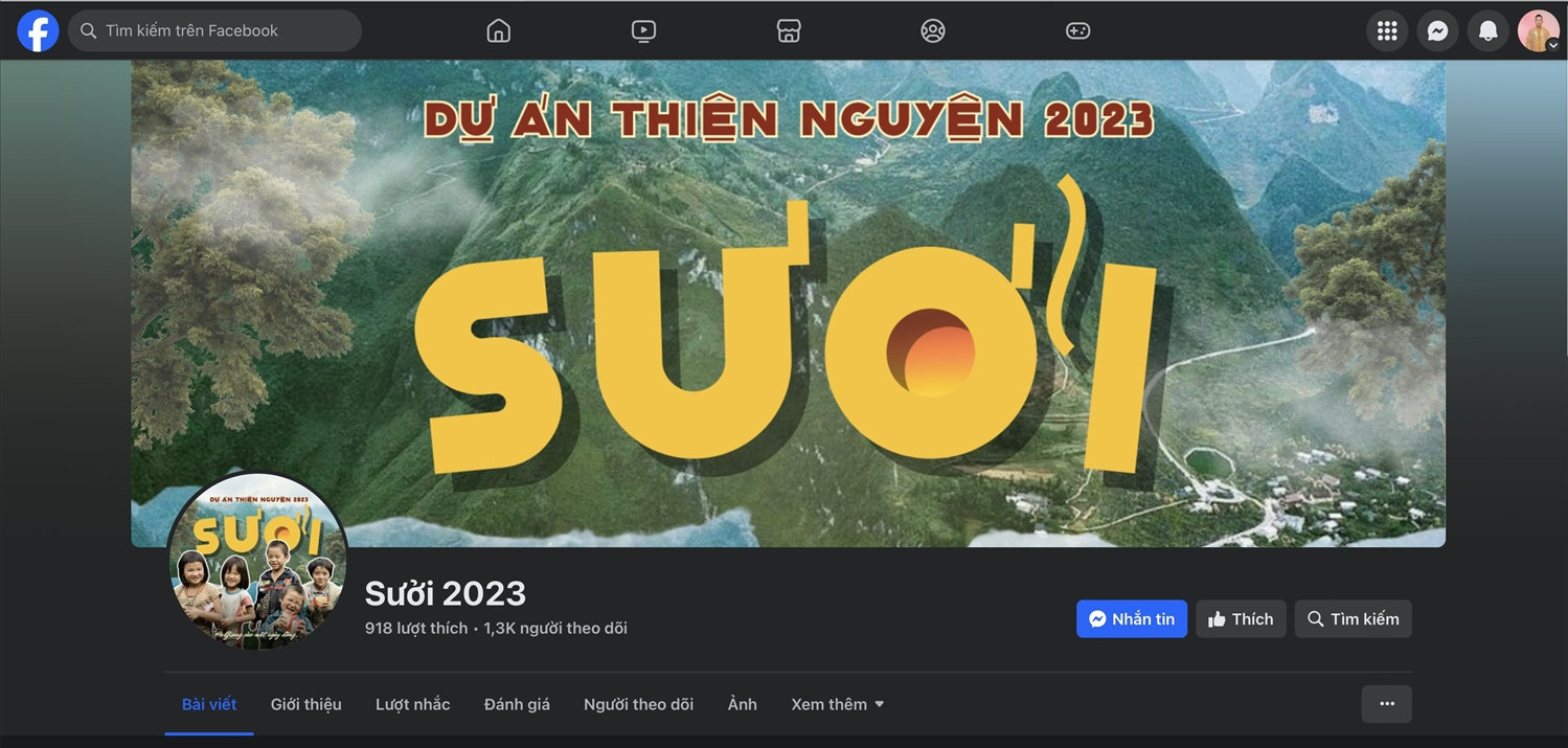 Fanpage chính thức của Dự án thiện nguyện: Sưởi 2023