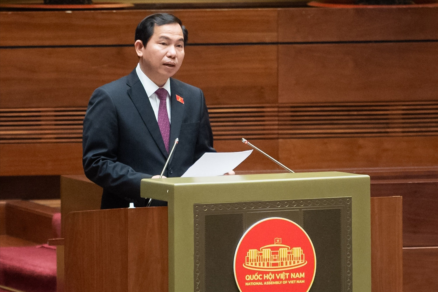 Chủ nhiệm Ủy ban Tài chính, Ngân sách của Lê Quang Mạnh trình bày Báo cáo thẩm tra Chủ nhiệm Ủy ban Tài chính, Ngân sách của Lê Quang Mạnh trình bày Báo cáo thẩm tra