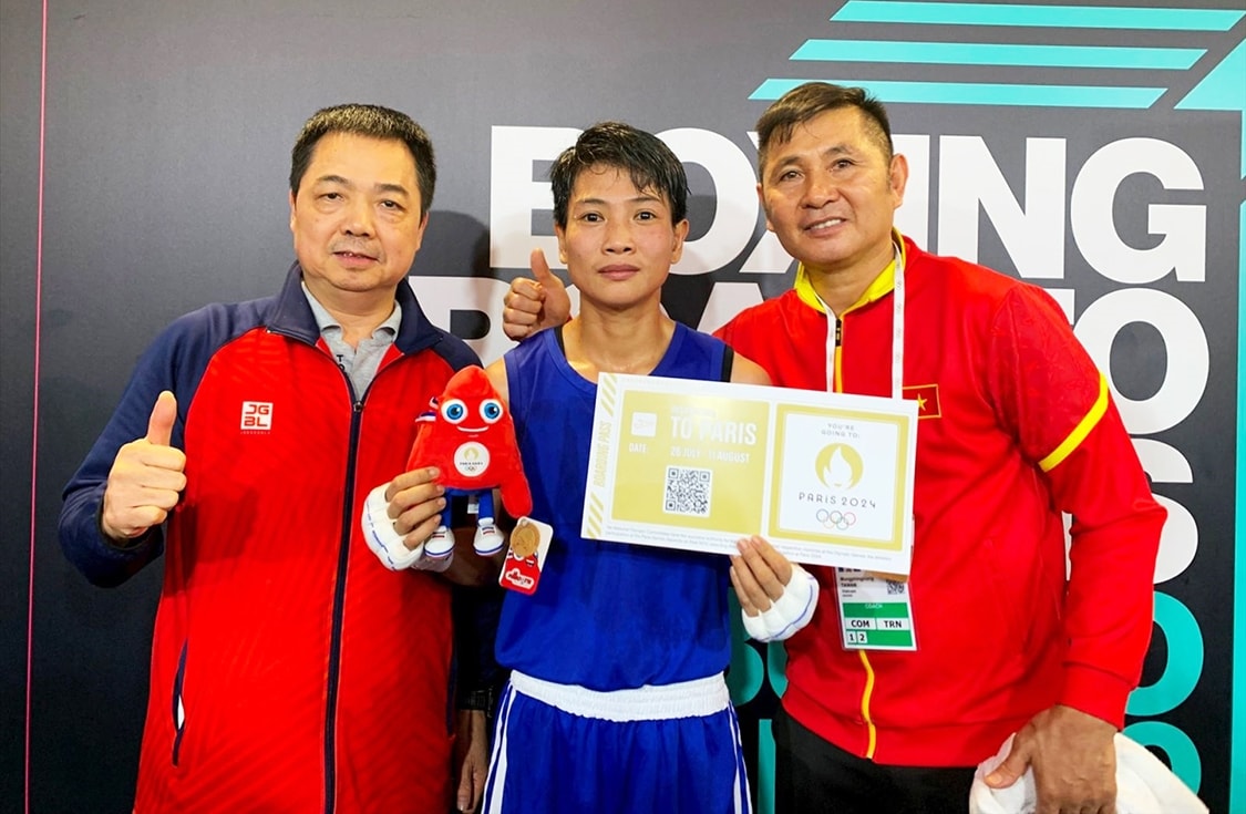 Võ Thị Kim Ánh vừa đem về tấm vé đến Olympic Paris 2024 thứ 5 cho thể thao Việt Nam. (Ảnh IT) Võ Thị Kim Ánh vừa đem về tấm vé đến Olympic Paris 2024 thứ 5 cho thể thao Việt Nam. (Ảnh IT)