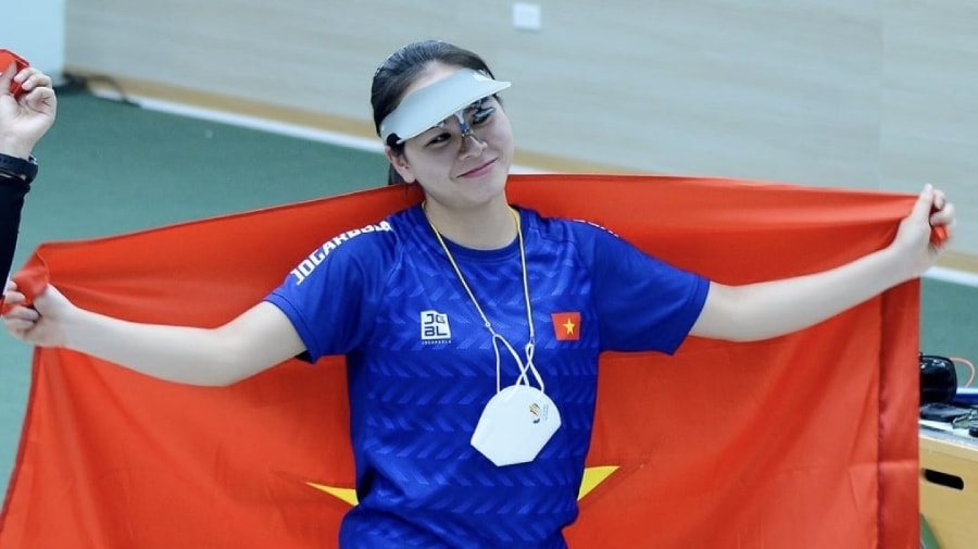 Xạ thủ Trinh Thu Vinh có lần đầu tiên tham dự thế vận hội Olympic (Ảnh IT) Xạ thủ Trinh Thu Vinh có lần đầu tiên tham dự thế vận hội Olympic (Ảnh IT)