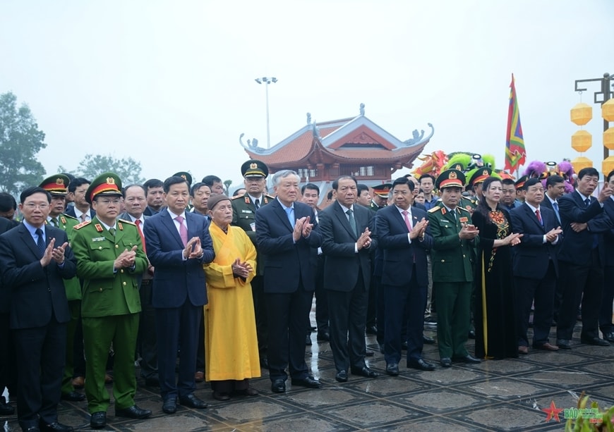 Các đại biểu tham dự Lễ hội kỷ niệm 140 năm khởi nghĩa Yên Thế