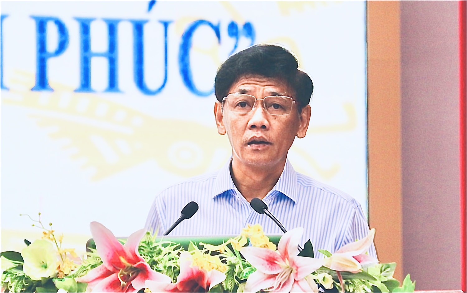 Bí Thư Tỉnh uỷ Sóc Trăng Lâm Văn Mẫn phát biểu tại hội nghị Bí Thư Tỉnh uỷ Sóc Trăng Lâm Văn Mẫn phát biểu tại hội nghị