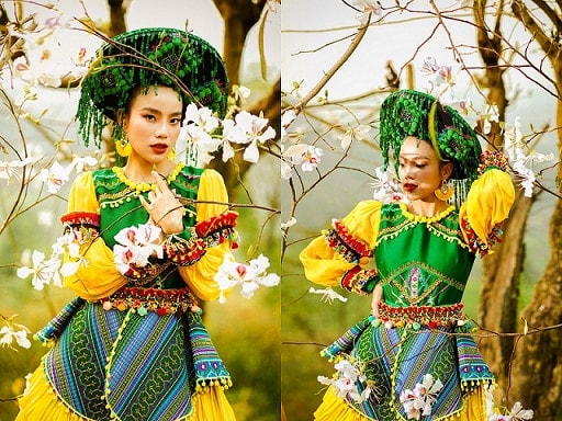 Sèn Hoàng Mỹ Lam tới Điện Biên nhân dịp biểu diễn tại Lễ hội Hoa ban 2022. (Ảnh: NVCC) Sèn Hoàng Mỹ Lam tới Điện Biên nhân dịp biểu diễn tại Lễ hội Hoa ban 2022. (Ảnh: NVCC)