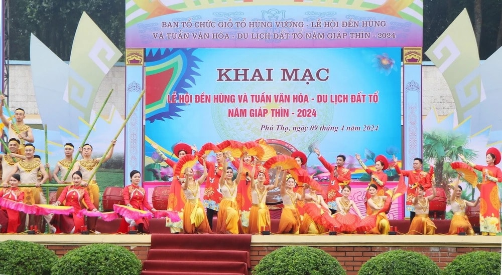 Chương trình nghệ thuật chào mừng khai mạc Lễ hội Đền Hùng và Tuần Văn hóa- Du lịch Đất Tổ năm Giáp Thìn 2024.