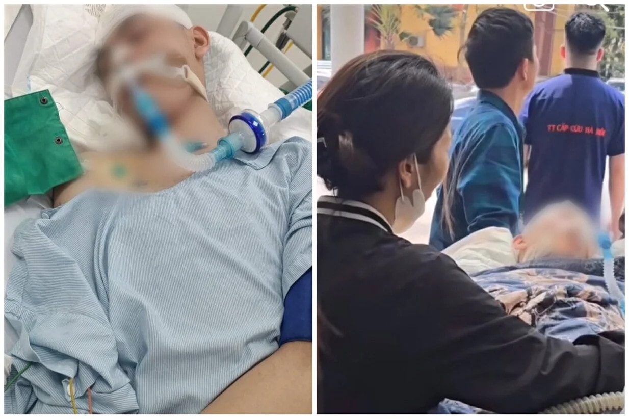 Cháu Đ. (học sinh lớp 8) bị đánh dẫn đến chấn thương sọ não, hôn mê. Cháu Đ. (học sinh lớp 8) bị đánh dẫn đến chấn thương sọ não, hôn mê.