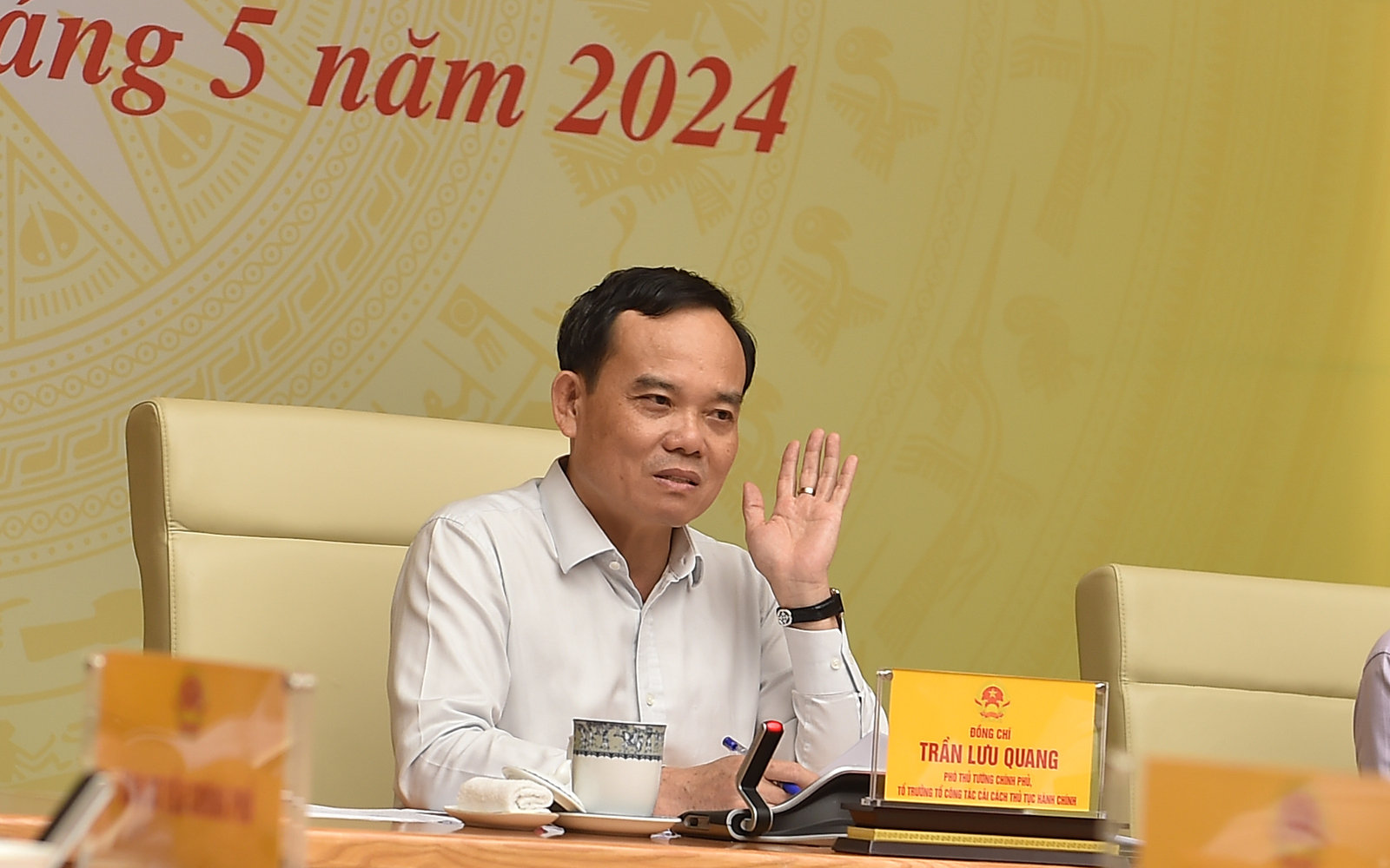 Phó Thủ tướng Trần Lưu Quang phát biểu tại phiên họp lần thứ tư của Tổ công tác về cải cách thủ tục hành chính của Thủ tướng Chính phủ - Ảnh: VGP/Hải Minh Phó Thủ tướng Trần Lưu Quang phát biểu tại phiên họp lần thứ tư của Tổ công tác về cải cách thủ tục hành chính của Thủ tướng Chính phủ - Ảnh: VGP/Hải Minh
