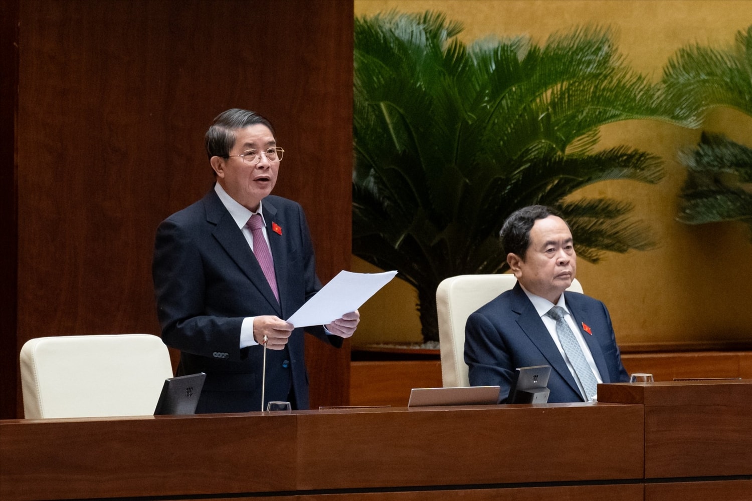 Phó Chủ tịch Quốc hội Nguyễn Đức Hải điều hành phiên thảo luận Phó Chủ tịch Quốc hội Nguyễn Đức Hải điều hành phiên thảo luận