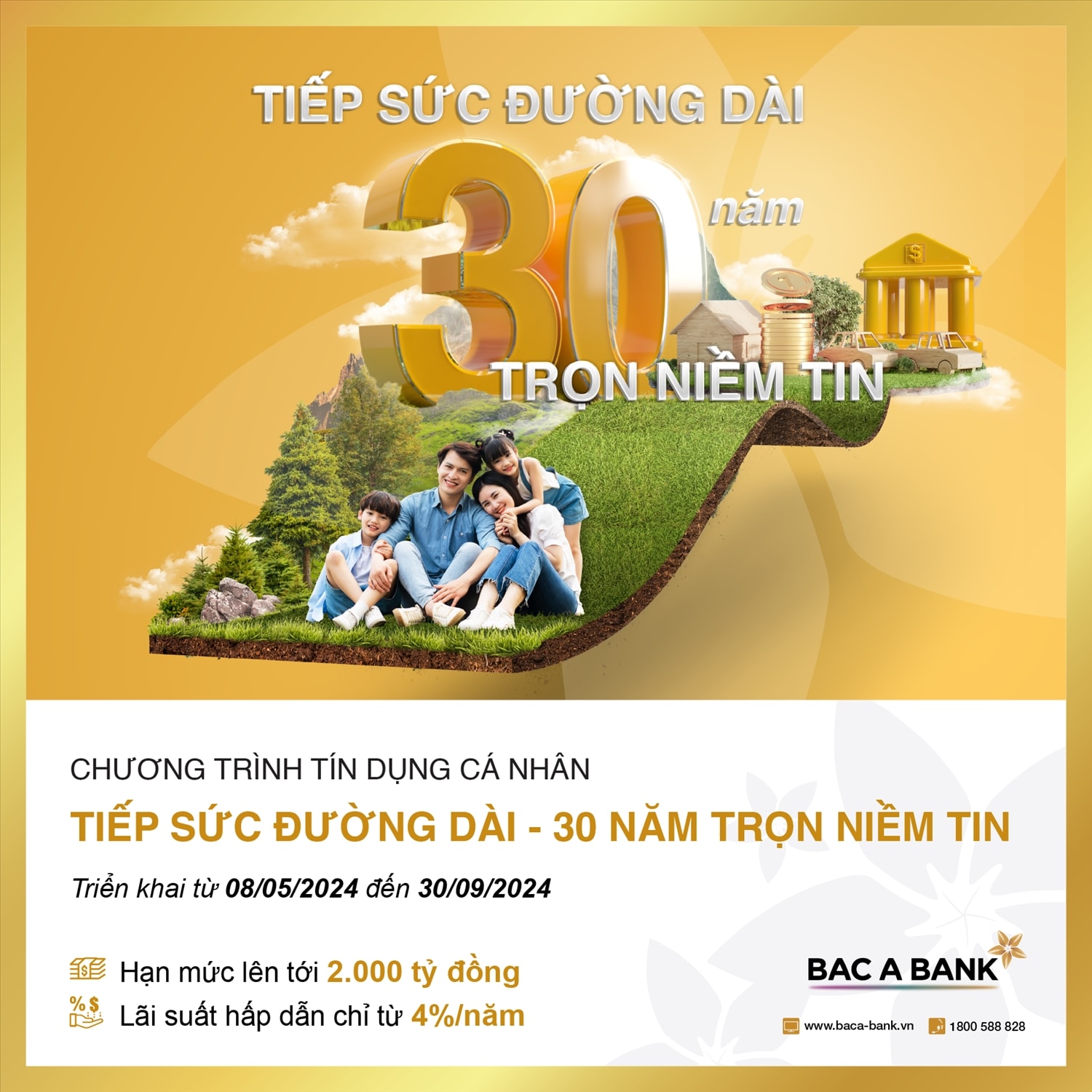 Chuyên đề chị Hạ- BAC A BANK  giảm sâu lãi vay cho khách hàng cá nhân mừng kỷ niệm 30 năm thành lập 