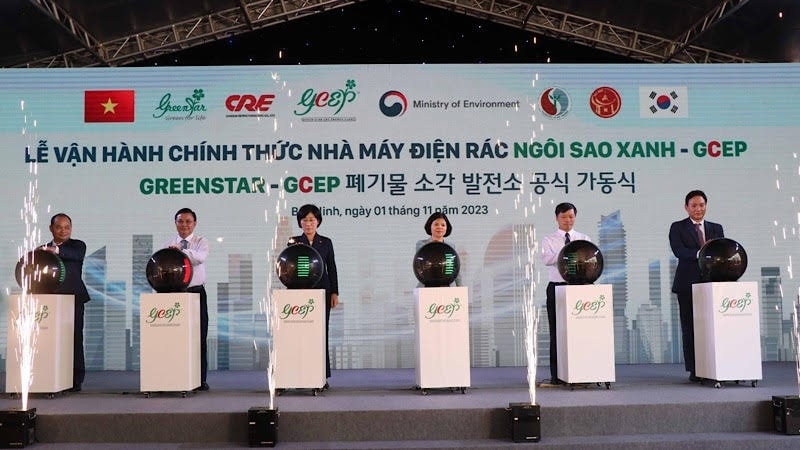 Bấm nút vận hành Nhà máy điện rác tại tỉnh Bắc Ninh