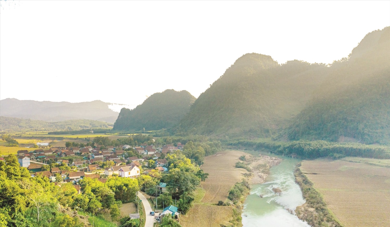 Một góc Làng du lịch Tân Hóa, Quảng Bình - Làng Du lịch tốt nhất thế giới năm 2023 nhờ mô hình du lịch thích ứng với biến đổi khí hậu.  Ảnh minh họa
