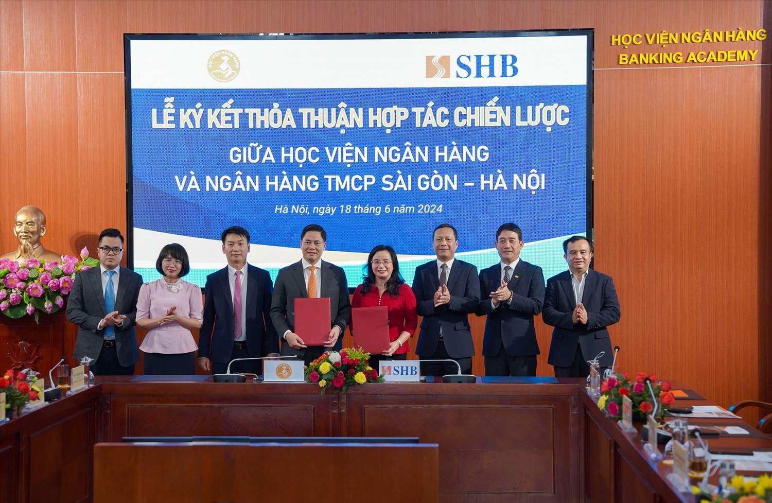 Hợp tác hứa hẹn mở ra nhiều cơ hội phát triển mới cho SHB và Học viện Ngân hàng Hợp tác hứa hẹn mở ra nhiều cơ hội phát triển mới cho SHB và Học viện Ngân hàng