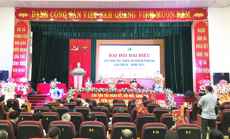 Toàn cảnh Đại hội Đại biểu các DTTS huyện Đầm Hà lần thứ IV-2024