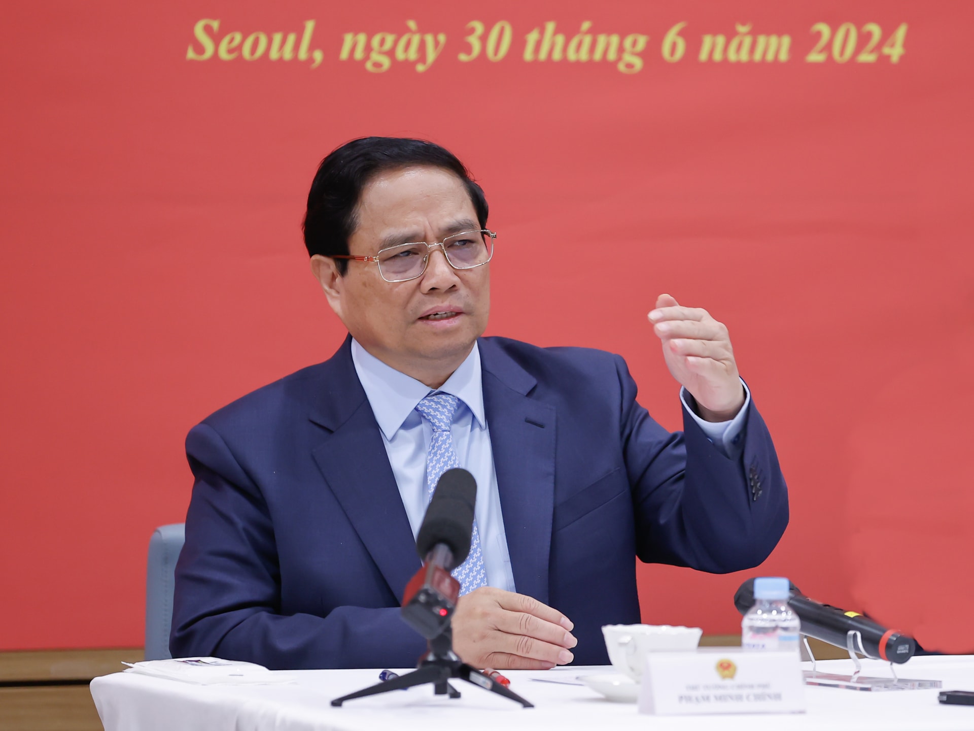 Thủ tướng Phạm Minh Chính: Thành công của kiều bào cũng là thành công của đất nước- Ảnh 2. Thủ tướng khẳng định, Đảng, Nhà nước ta luôn xác định cộng đồng người Việt Nam ở nước ngoài là bộ phận không tách rời của cộng đồng các dân tộc Việt Nam - Ảnh: VGP/Nhật Bắc