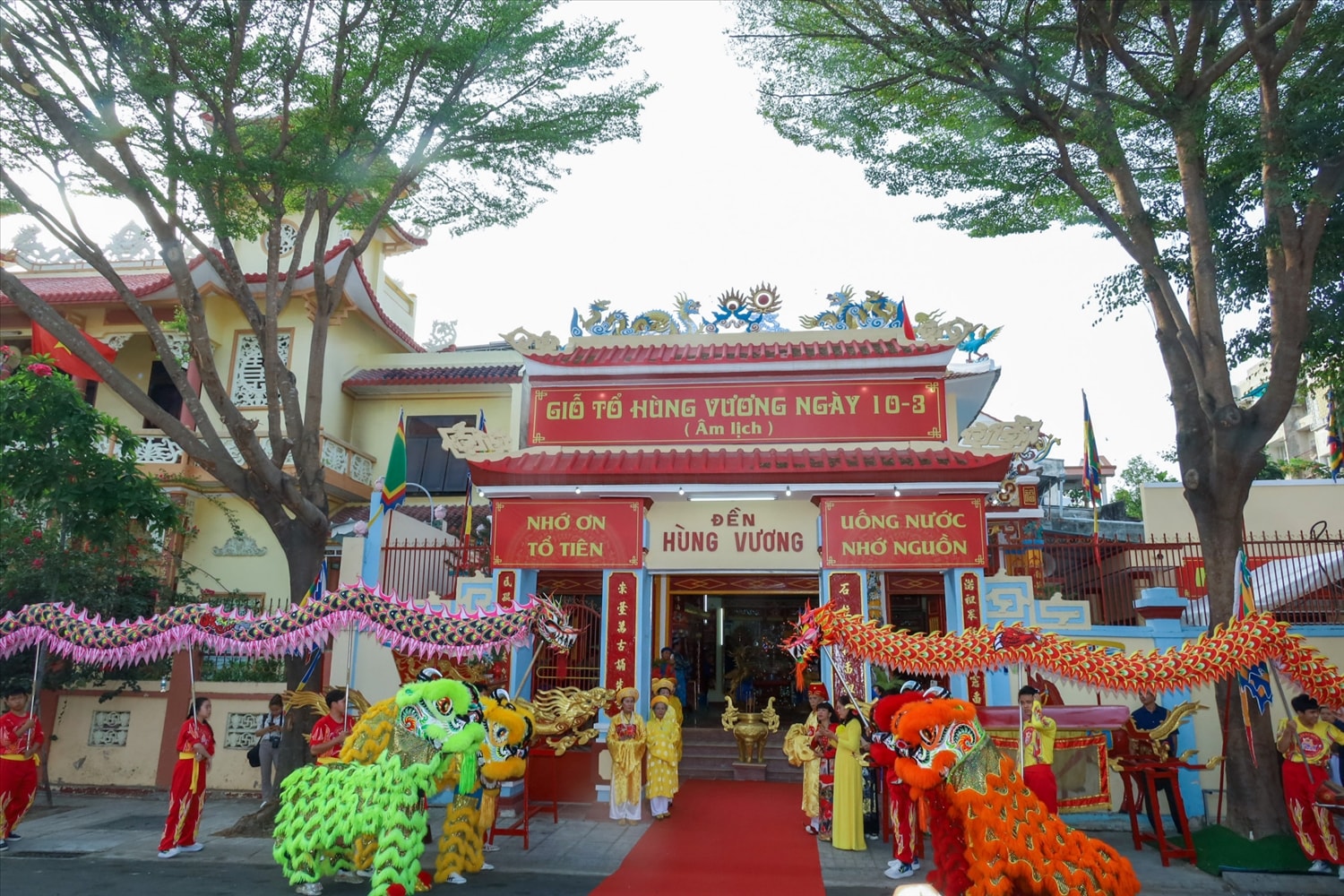 Đền Hùng Vương, một trong số các di tích vừa được tu bổ trên địa bàn tỉnh Khánh Hoà