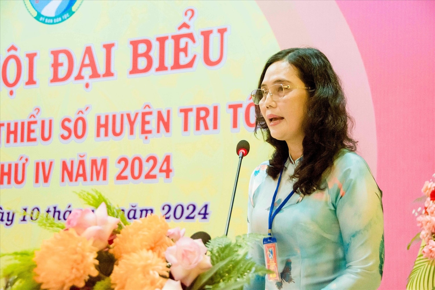 Chủ tịch Ủy ban MTTQ Việt Nam tỉnh An Giang Đặng Thị Hoa Rây phát biểu chỉ đạo tại Đại hội Chủ tịch Ủy ban MTTQ Việt Nam tỉnh An Giang Đặng Thị Hoa Rây phát biểu chỉ đạo tại Đại hội