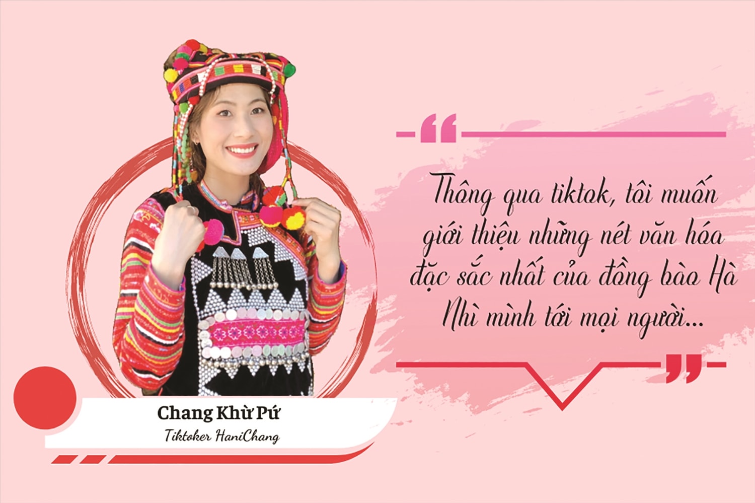 (BÁO IN) Tiktoker triệu view quảng bá văn hóa Hà Nhì