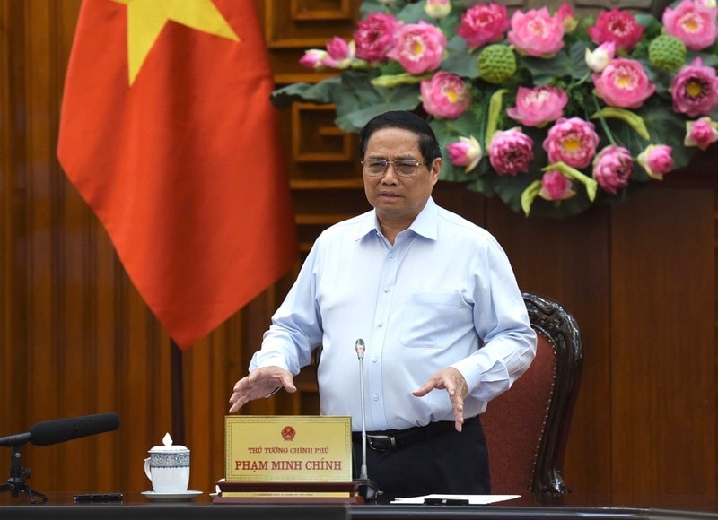 Thủ tướng Phạm Minh Chính phát biểu ý kiến tại cuộc họp (Ảnh: Trần Hải). Thủ tướng Phạm Minh Chính phát biểu ý kiến tại cuộc họp (Ảnh: Trần Hải).